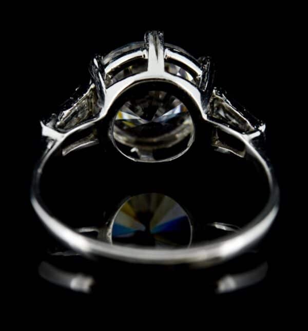 Diamond and Cubic Zirconia Dress Ring Mounted in Platinum Diamond Antique Jewellery 5