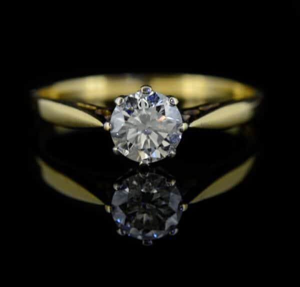 18ct Solitiare Diamond,18ct Diamond Engagement Ring,18ct Single Stone Diamond Ring ring Antique Jewellery 3