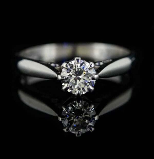 Diamond Solitaire Engagement Ring,Solitaire Diamond Ring,Single Diamond Ring