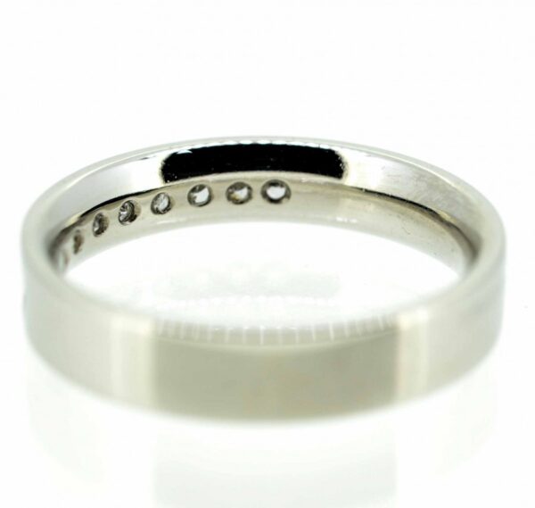 Platinum Princess Cut Diamond Half Eternity Ring|Plat Half ET with Princess Diamonds| Platinum Princess Cut Diamond Eternity Band - Image 3