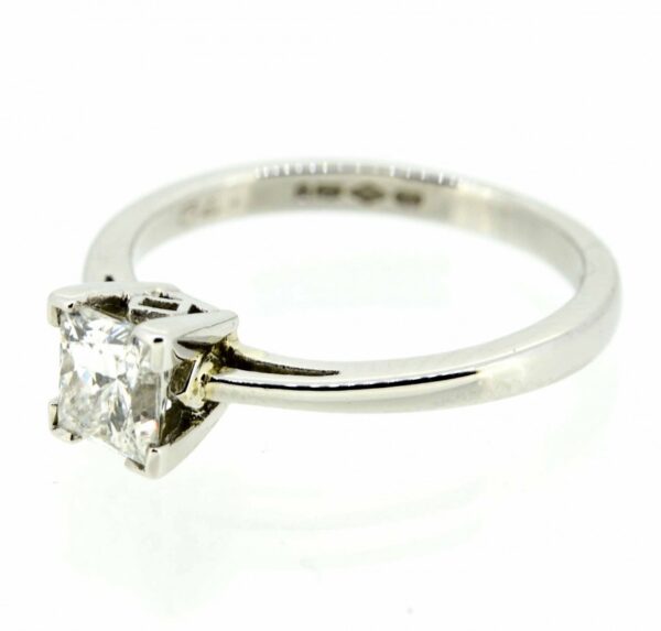 Platinum Princess Cut Diamond Single Stone Ring|Platinum Princess Cut Solitaire Diamond Ring| Platinum Diamond Ring| Plat Princess Cut Ring ring Antique Jewellery 5