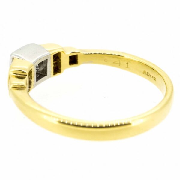 18ct Seven Stone Diamond Engagement Ring|18ct Diamond Engagement Ring| Princess Cut 18ct Engagement Ring - Image 3