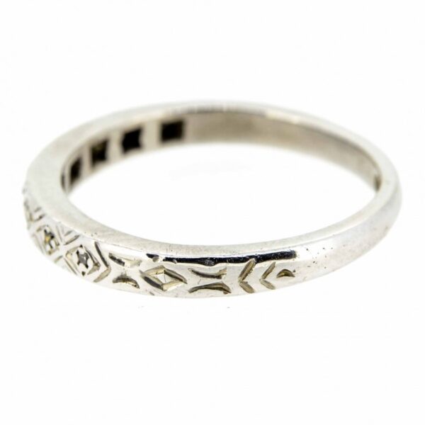 18ct White Gold Diamond Eternity Ring|Vintage 18ct White Gold Diamond Eternity Ring|18ct Diamond Eternity Band|18ct Diamond Stacking Ring - Image 2