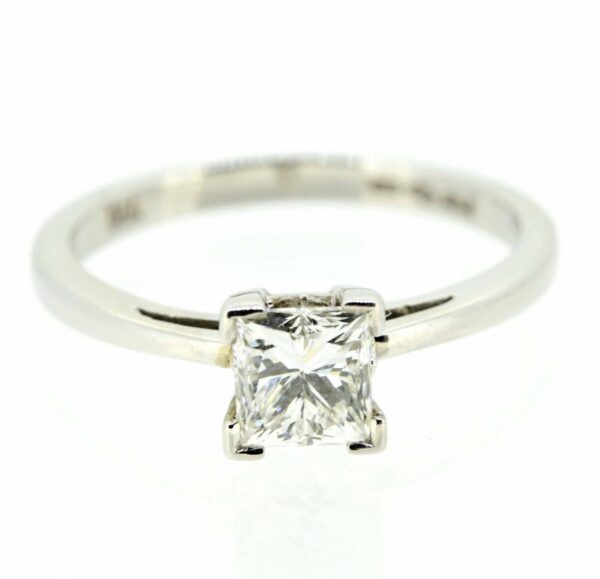 Platinum Princess Cut Diamond Single Stone Ring|Platinum Princess Cut Solitaire Diamond Ring| Platinum Diamond Ring| Plat Princess Cut Ring ring Antique Jewellery 3