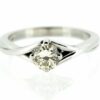 18ct White Gold Solitaire Diamond Ring| Solitaire Diamond 18ct Ring| Single Stone Diamond 18ct White Gold Ring