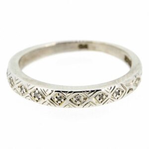 18ct White Gold Diamond Eternity Ring|Vintage 18ct White Gold Diamond Eternity Ring|18ct Diamond Eternity Band|18ct Diamond Stacking Ring ring Antique Jewellery