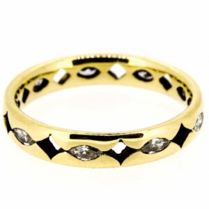 18ct Diamond Full Eternity Ring| Marquise Diamond Full ET Ring| 18ct Navette Diamond Eternity Ring| Navette Diamond Full ET Ring. ring Antique Jewellery