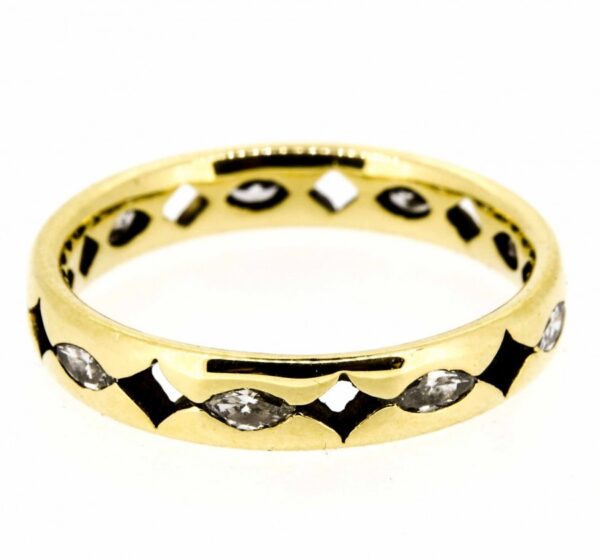 18ct Diamond Full Eternity Ring| Marquise Diamond Full ET Ring| 18ct Navette Diamond Eternity Ring| Navette Diamond Full ET Ring. ring Antique Jewellery 3