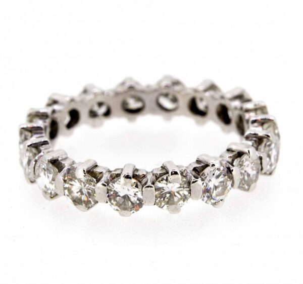 18ct Diamond Set Full Eternity Ring|18K Diamond Full Eternity Ring|18ct Vintage Diamond Set Full Eternity Ring ring Antique Jewellery 3