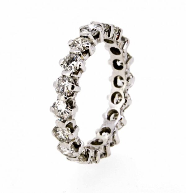 18ct Diamond Set Full Eternity Ring|18K Diamond Full Eternity Ring|18ct Vintage Diamond Set Full Eternity Ring ring Antique Jewellery 4