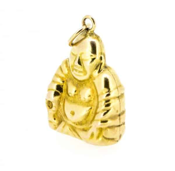 14k God Of Plenty/Buddha Charm,14ct Buddha Charm charms Antique Jewellery 4