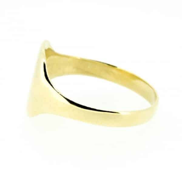 9ct Antique Signet Ring, Gents 9ct Signet ring, 9ct Cushion Signet ring - Image 3