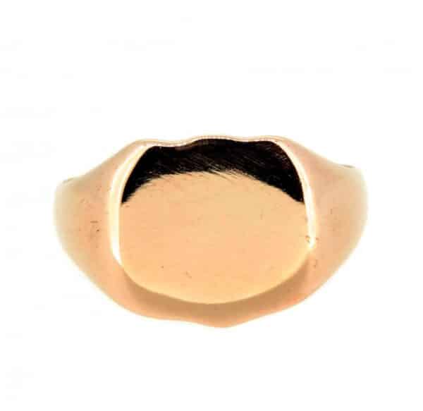 9ct Antique Rose Gold Signet Ring,Antique Rose Gold Signet Ring,Gents 9ct Rose Gold Signet Ring.