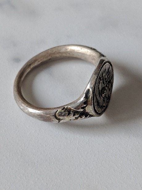 MEDIEVAL SILVER SIGNET RING 16th-17th CENTURY Antiquities 5