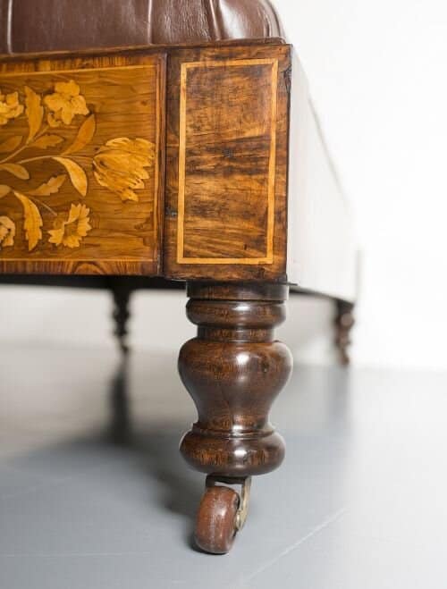Stunning 19th Century Country House Dutch Marquetry Centre Stool SAI2257 Antique Furniture 6