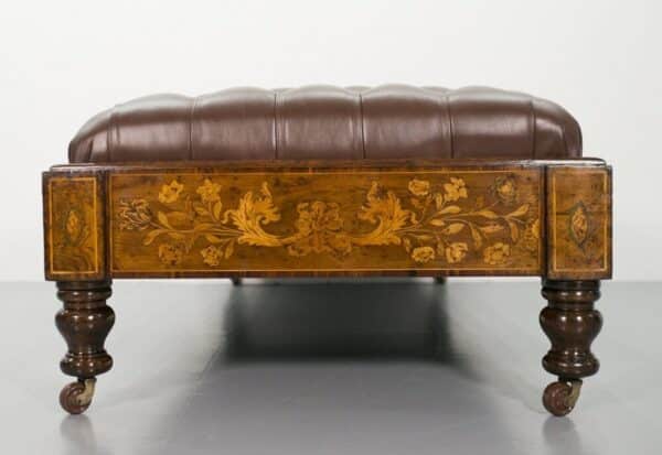Stunning 19th Century Country House Dutch Marquetry Centre Stool SAI2257 Antique Furniture 16