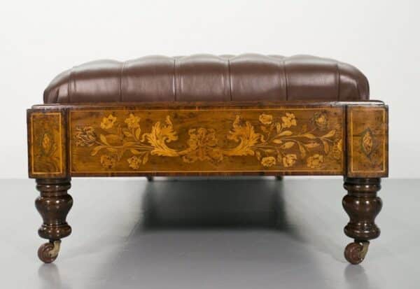 Stunning 19th Century Country House Dutch Marquetry Centre Stool SAI2257 - Image 14