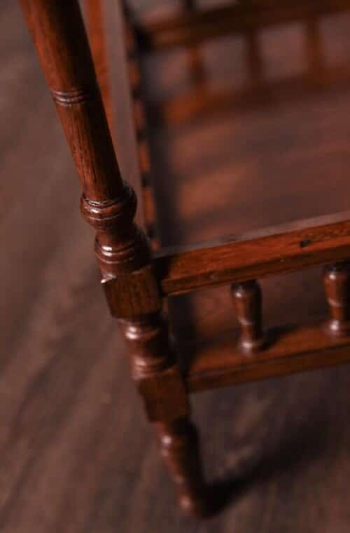 Edwardian oak hexagonal window table  SAI1026 Antique Furniture 4