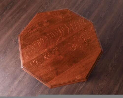 Edwardian oak hexagonal window table  SAI1026 Antique Furniture 5