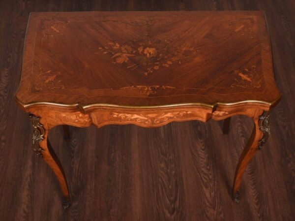 Rosewood And Marquetry Fold Over Card Table SAI1037 Antique Furniture 9