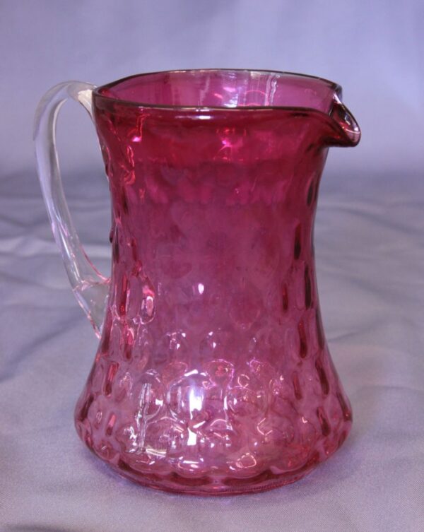 Antique Cranberry Glass Jug Antique Glassware 4