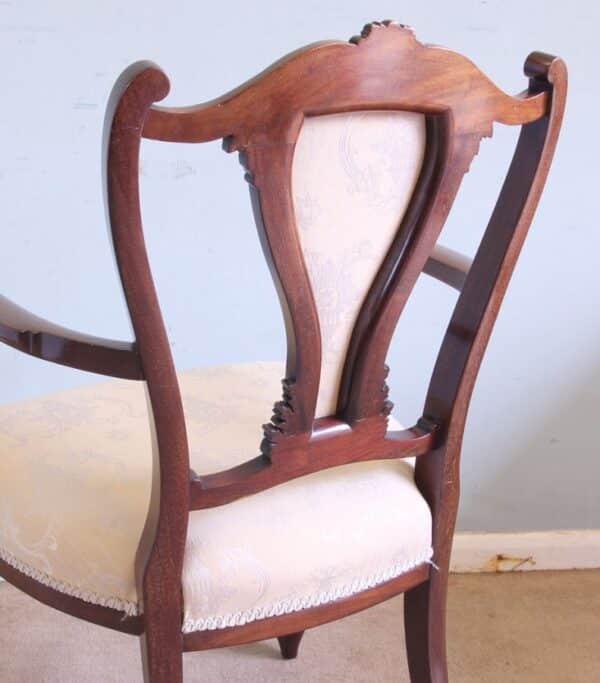 Antique Mahogany Armchair armchair Antique Chairs 14