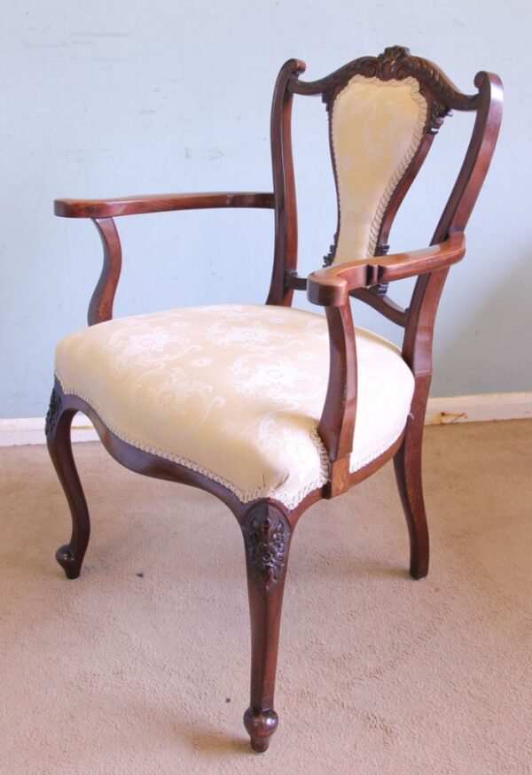 Antique Mahogany Armchair armchair Antique Chairs 8