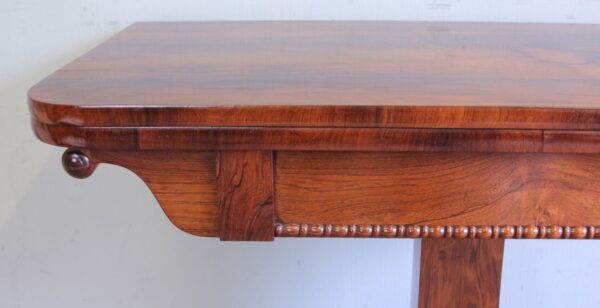 Antique Regency Rosewood Side Table / Card Games Table - Image 13