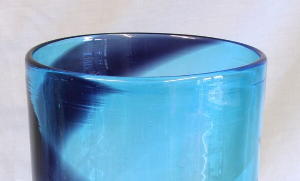 Antique Tall Blue Vase Antique Antique Glassware 6