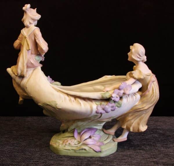 Antique Large Royal Dux Centre Piece - Image 5
