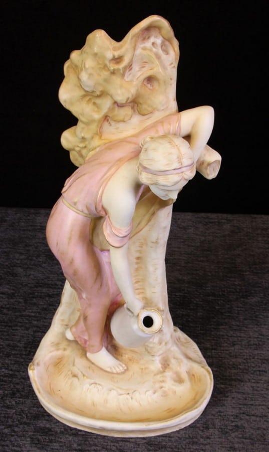 Antique Royal Dux Figure of Young Girl Antique Antique Ceramics 9