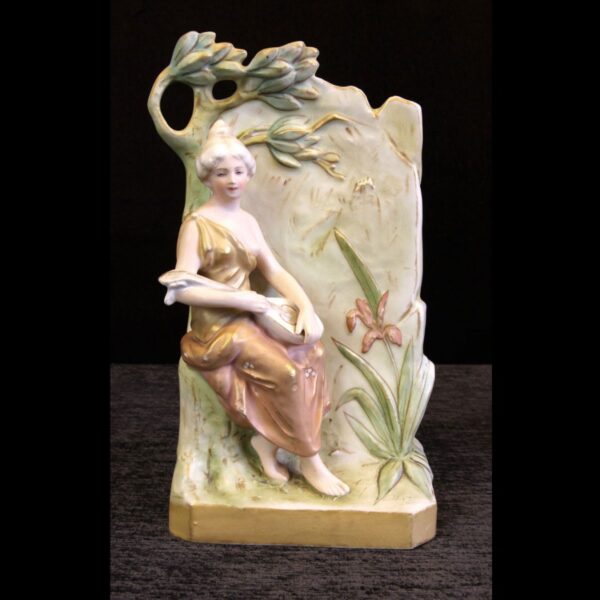 Antique Royal Dux Figural Spill Vase