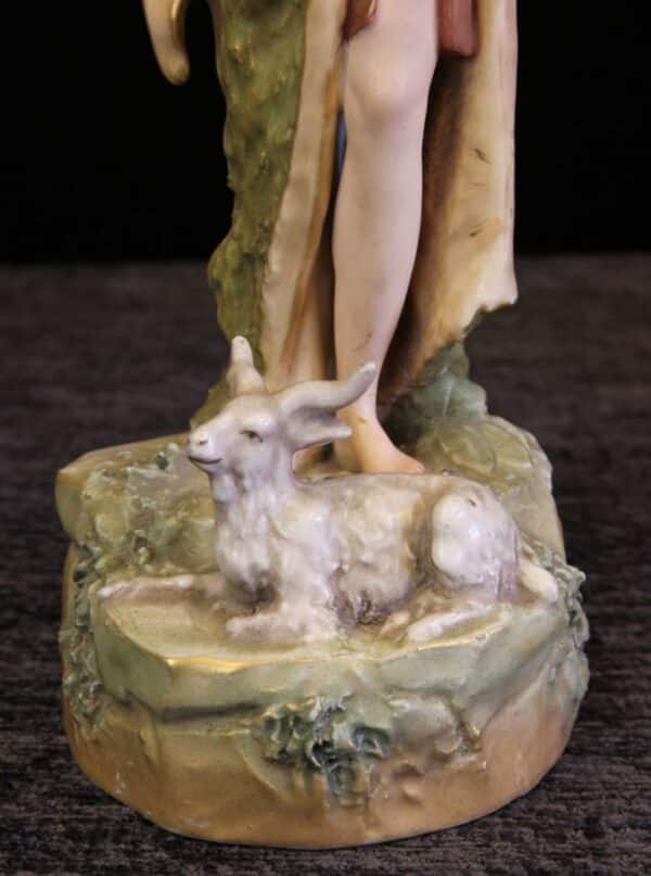 Pair of Royal dux Figures of Goat Herders - Image 6