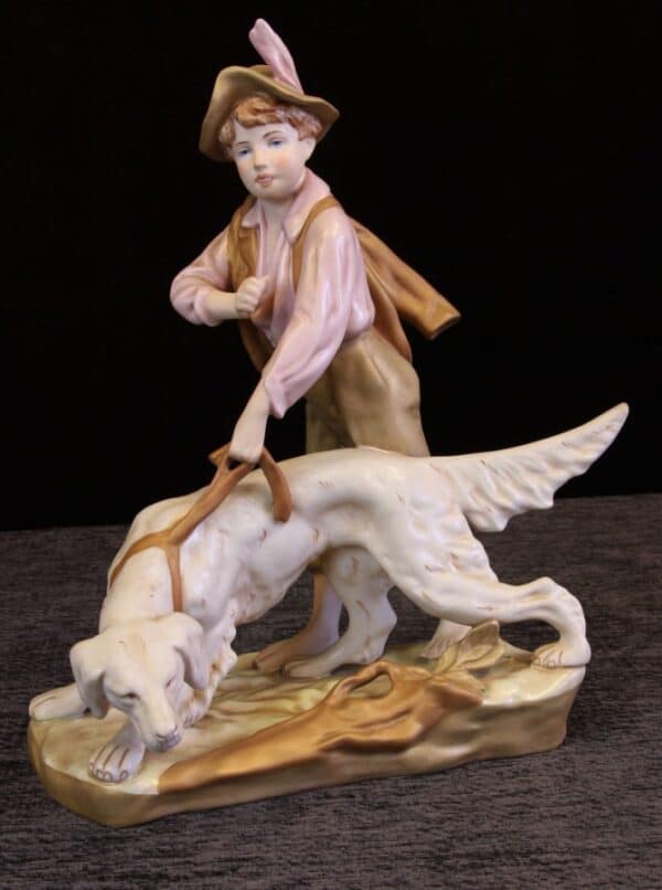 Vintage Royal Dux Figure of Hunting Dog - Image 2