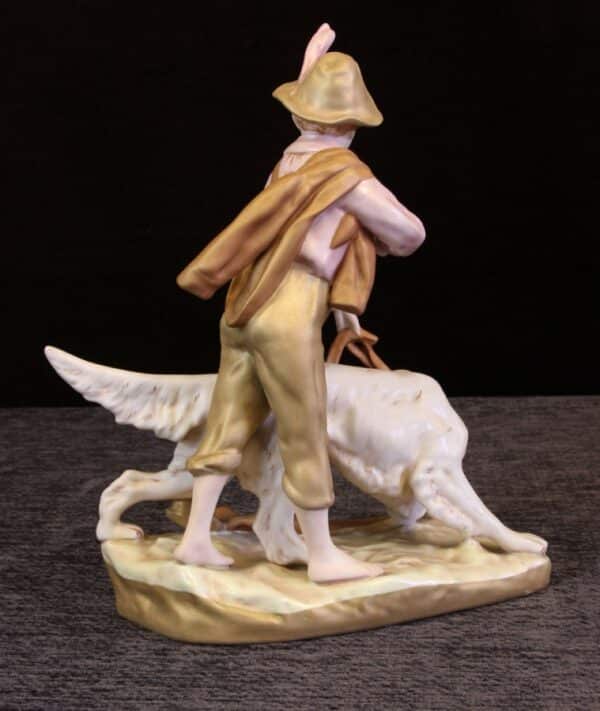 Vintage Royal Dux Figure of Hunting Dog ceramic Antique Ceramics 11