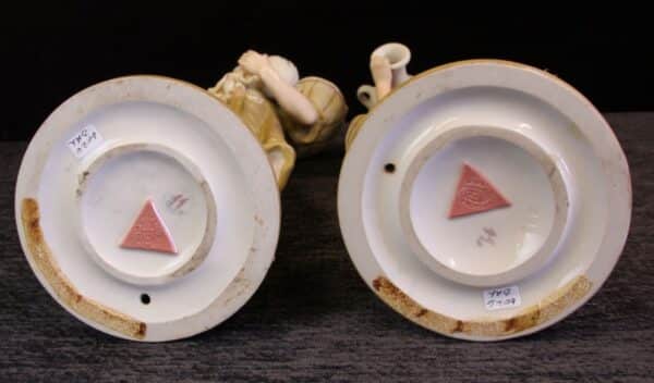Large Pair Antique Royal Dux Figures ceramic Antique Ceramics 24