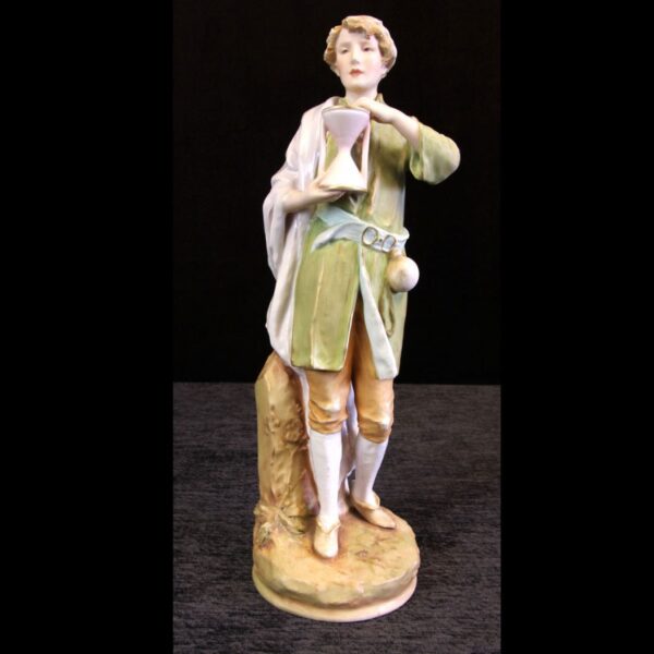 Antique Royal Dux Figure of Young Man