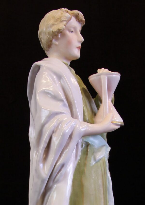 Antique Royal Dux Figure of Young Man - Image 9