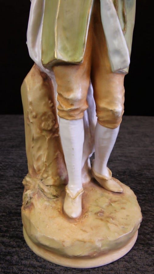 Antique Royal Dux Figure of Young Man Antique Antique Ceramics 12