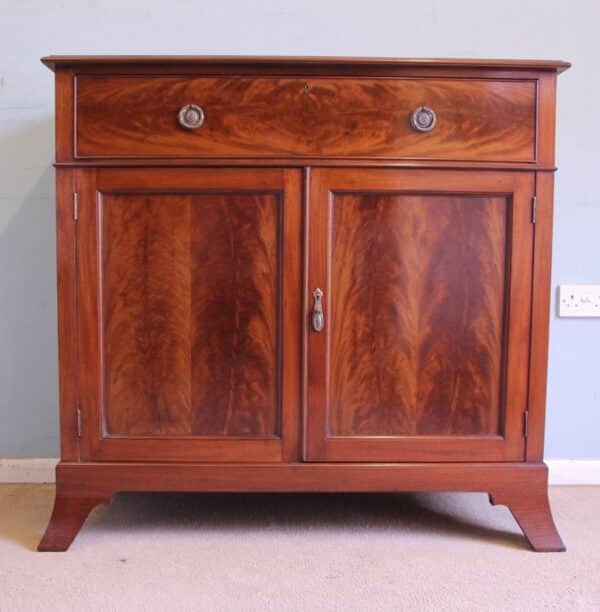 Antique Mahogany Georgian Style Chiffonier Sideboard Base - Image 2