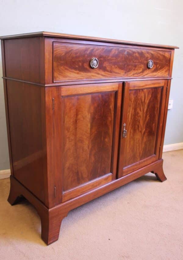 Antique Mahogany Georgian Style Chiffonier Sideboard Base - Image 8
