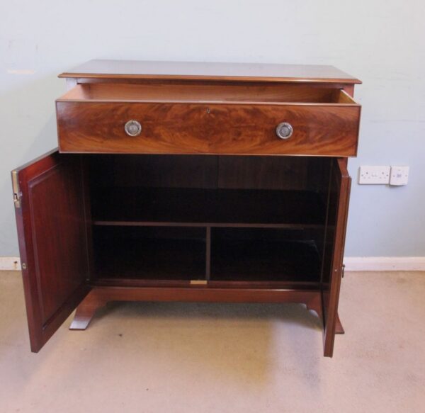 Antique Mahogany Georgian Style Chiffonier Sideboard Base - Image 9