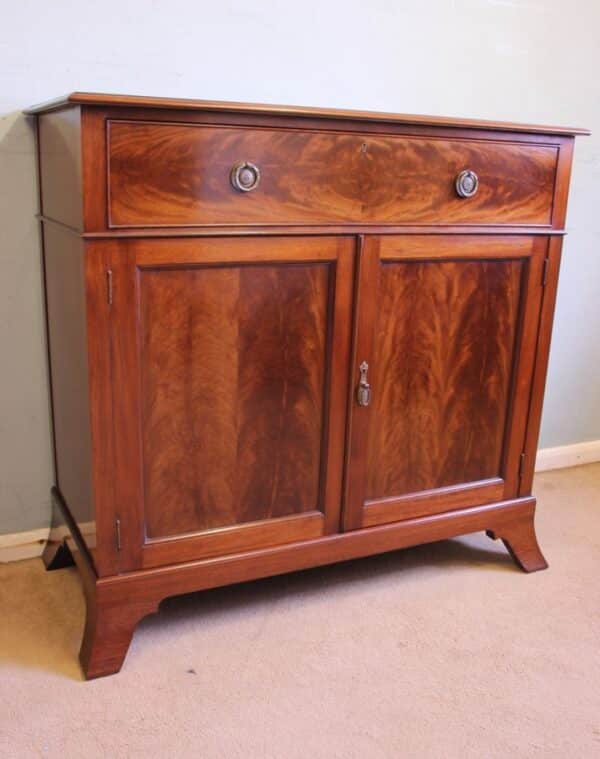 Antique Mahogany Georgian Style Chiffonier Sideboard Base - Image 5