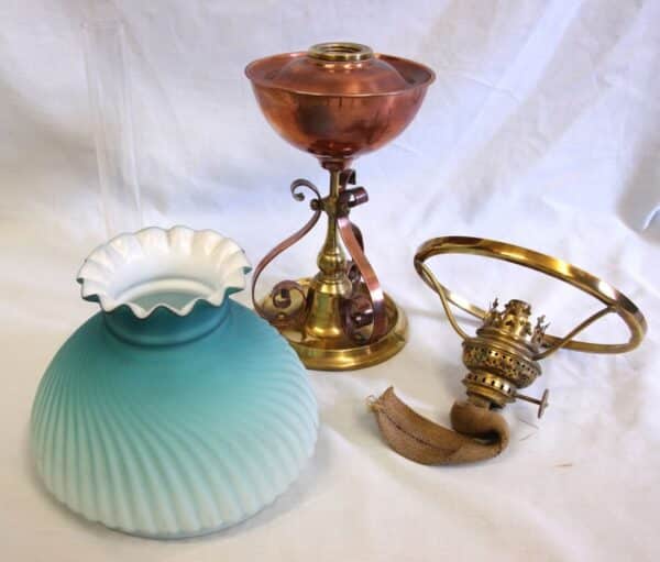 Antique Miniature Oil Lamp - Image 9