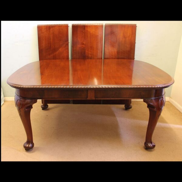 Antique Large Mahogany Extending Dining Table