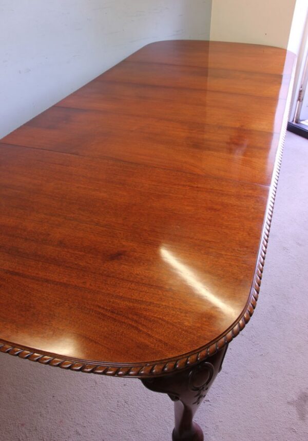 Antique Large Mahogany Extending Dining Table - Image 3