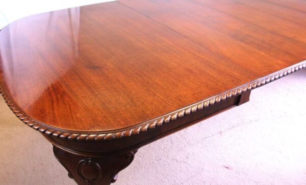 Antique Large Mahogany Extending Dining Table - Image 5