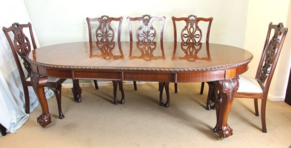 Antique Mahogany Extending Dining Table - Image 12