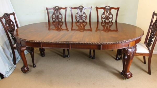 Antique Mahogany Extending Dining Table - Image 13