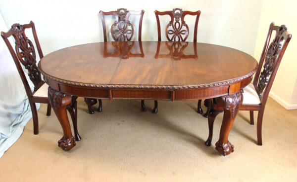 Antique Mahogany Extending Dining Table - Image 14